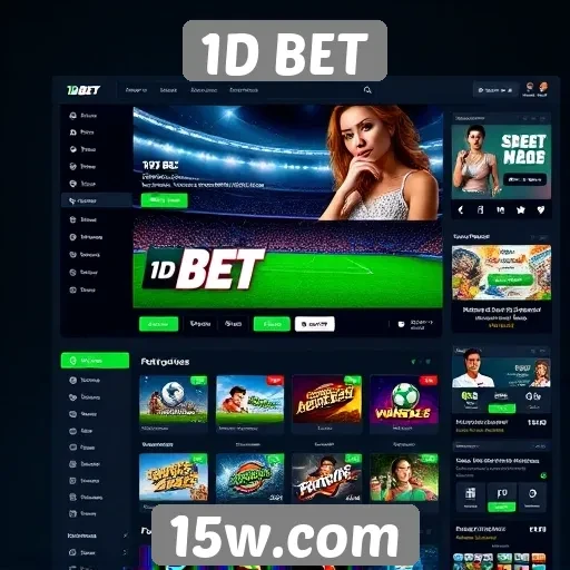 Interface e usabilidade do site 1D BET